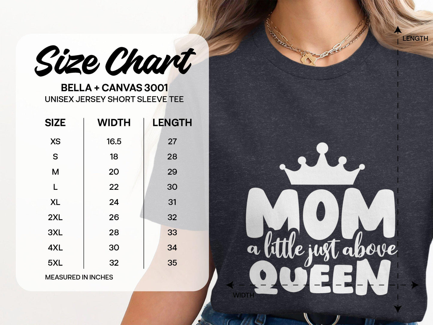 Mom T-Shirts, Queen T Shirts, Gift for Mom, Mothers Day Shirts, Mom Above Queen T Shirts, Cute Mom Tee, Mom Crown Shirt, Trendy Mom