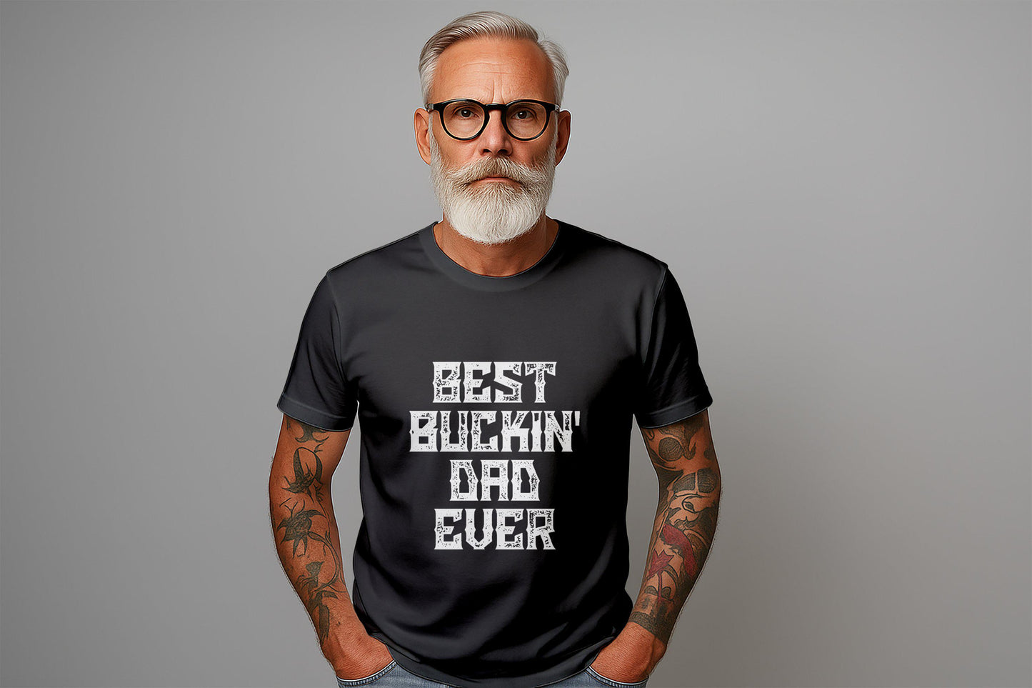 Gift for Dad, Best Buckin' Dad Ever T-Shirt, Dad Birthday Gift, Father's Day Gift, Funny Dad Shirt, Gifts for Dad, Awesome Dad, Bucking Dad