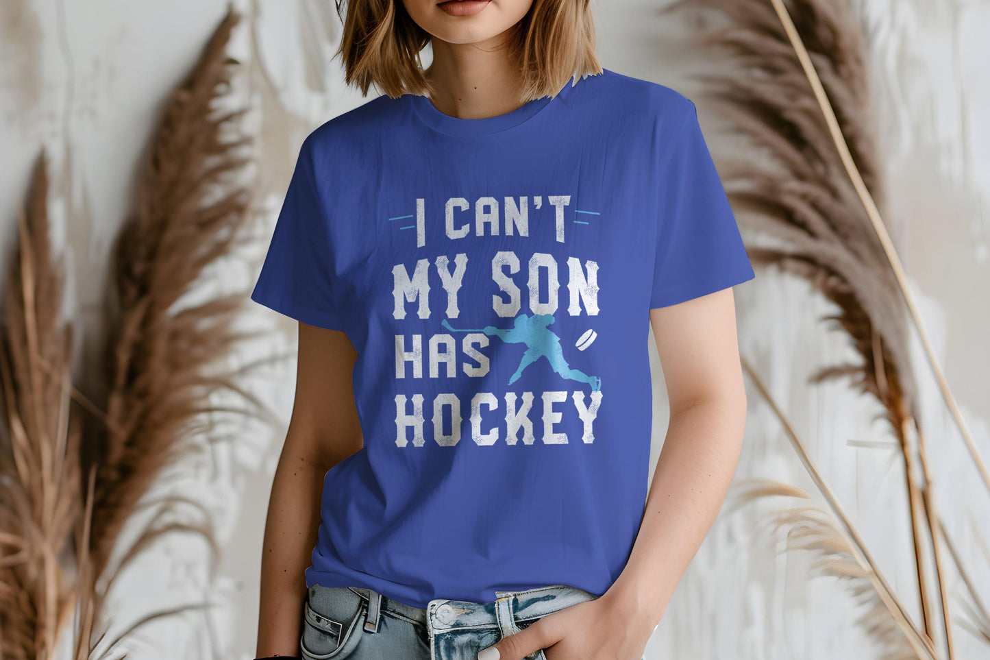 Funny Hockey Mom T-Shirt: Hockey Son Gift