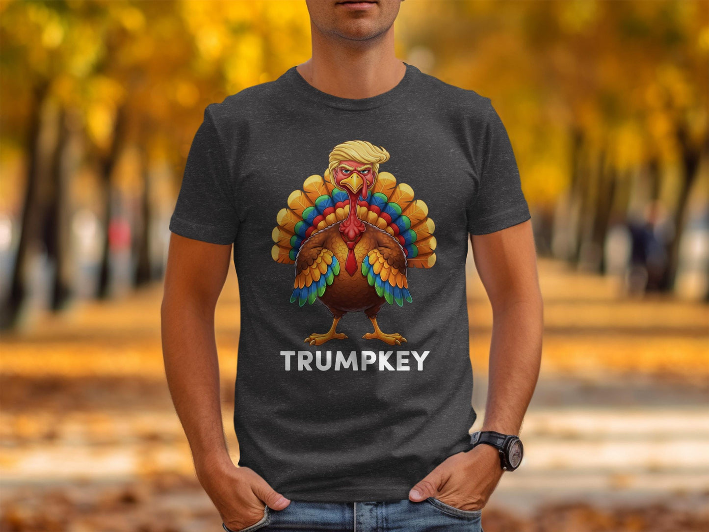 Funny Trump Turkey Thanksgiving T-Shirt, Political Humor Gift