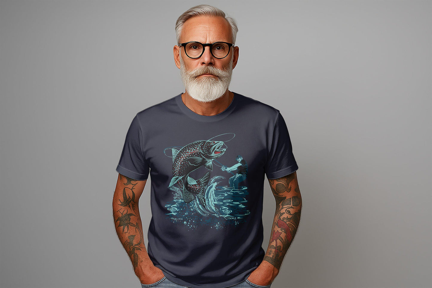 Fisherman's Trout Catch Graphic T-Shirt: Angler Apparel