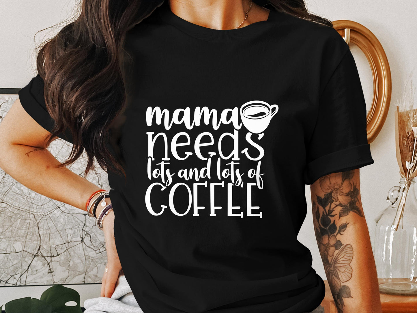 Mama Needs Coffee T-Shirt: Funny Mom Life Tee