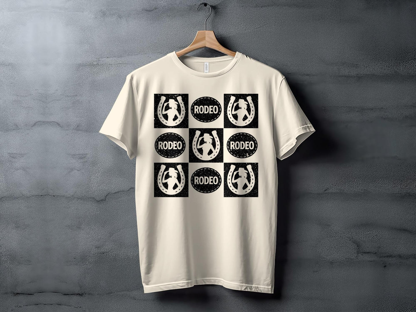 Rodeo Cowgirl T-Shirt, Horse Shoe Graphic Tee