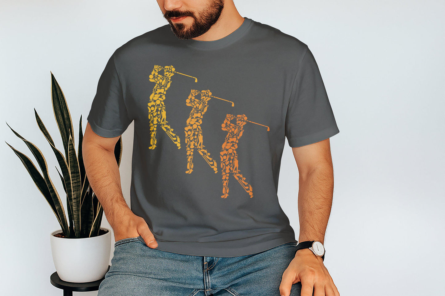Golf T-Shirts, Golfer Gift for Dad, Cool Golfing Tee, Father's Day T-Shirts, Golf Lover T Shirt, Golf Player, Sport TShirt
