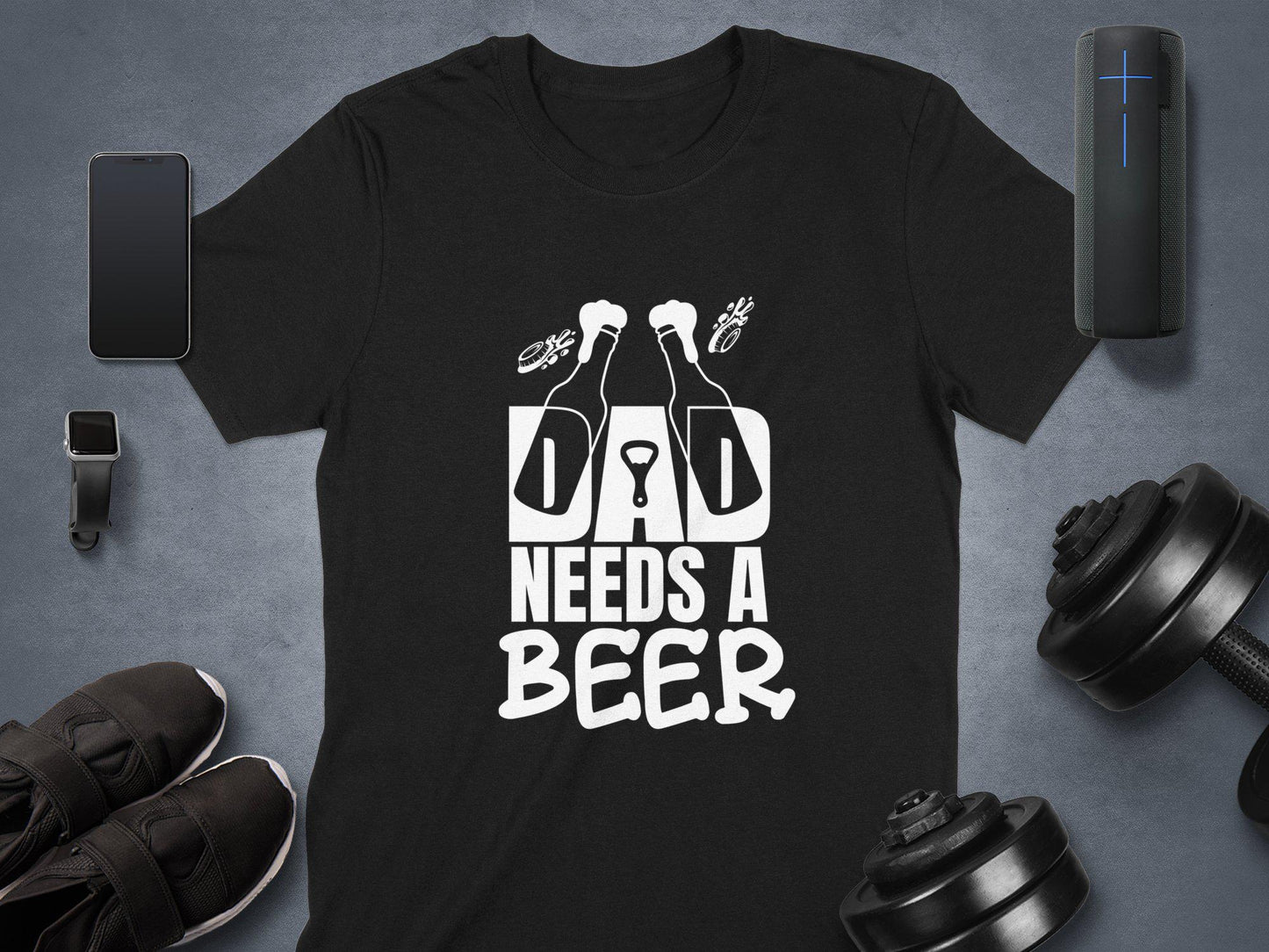 Dad Needs A Beer T-Shirts, Fathers Day Gift, Funny Dad Shirt, Beer Lover Tees, Gift For Dad, Dad Birthday Gift, Beer T-Shirts