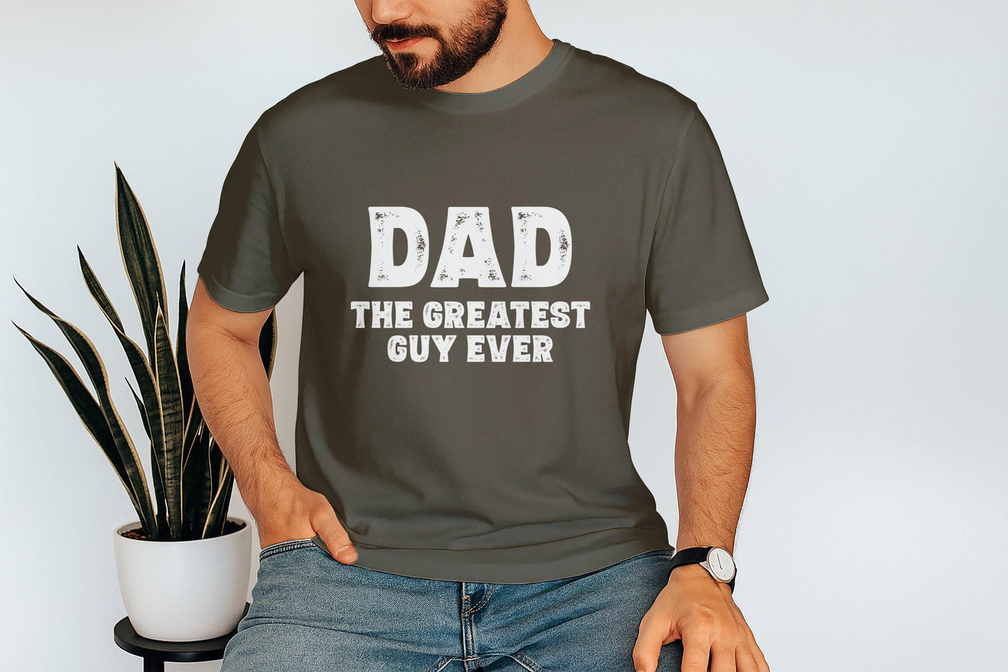 Dad The Greatest Guy Ever T-Shirts, Fathers Day Shirts, Gift For Dad, Dad Shirts, Mens T-Shirts, Best Dad Ever Shirts