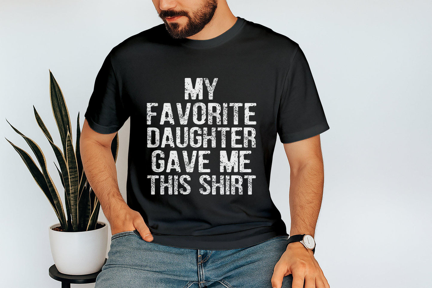 Favorite Daughter T-Shirt: Funny Dad Gift