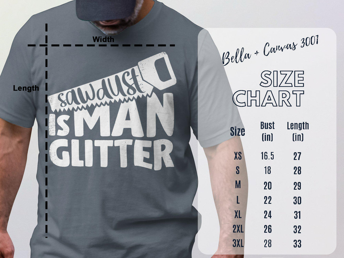 Sawdust is Man Glitter T-Shirt, Funny Carpenter Tee, Gift for Dad, Fathers Day Gift, Woodworking Shirt, Handyman T Shirt