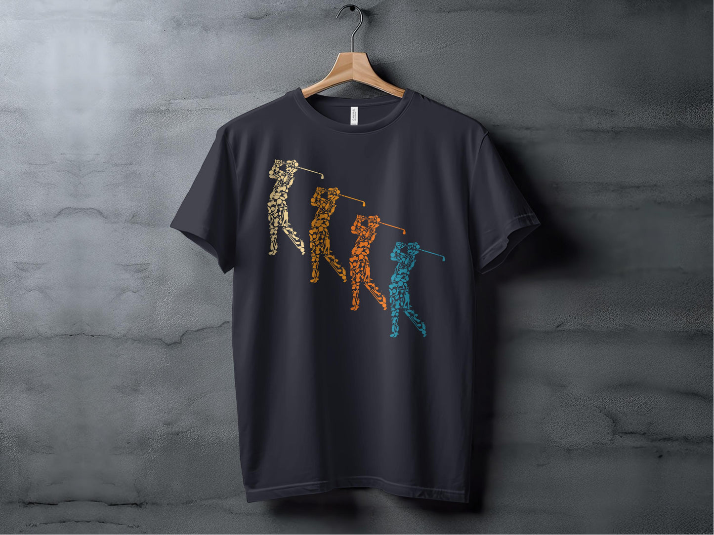 Golfer Silhouette T-Shirt: Father's Day Golf Lover Tee