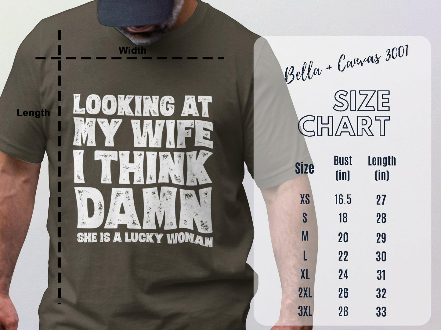 Funny Husband T-Shirt, Lucky Wife, Father's Day Gift