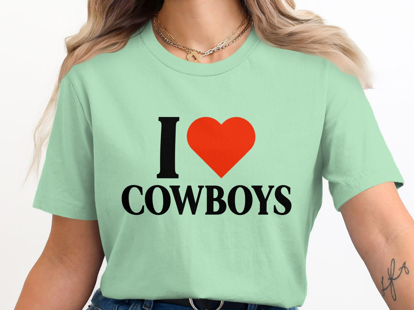 I Heart Cowboys T-Shirt, Western Fan Apparel