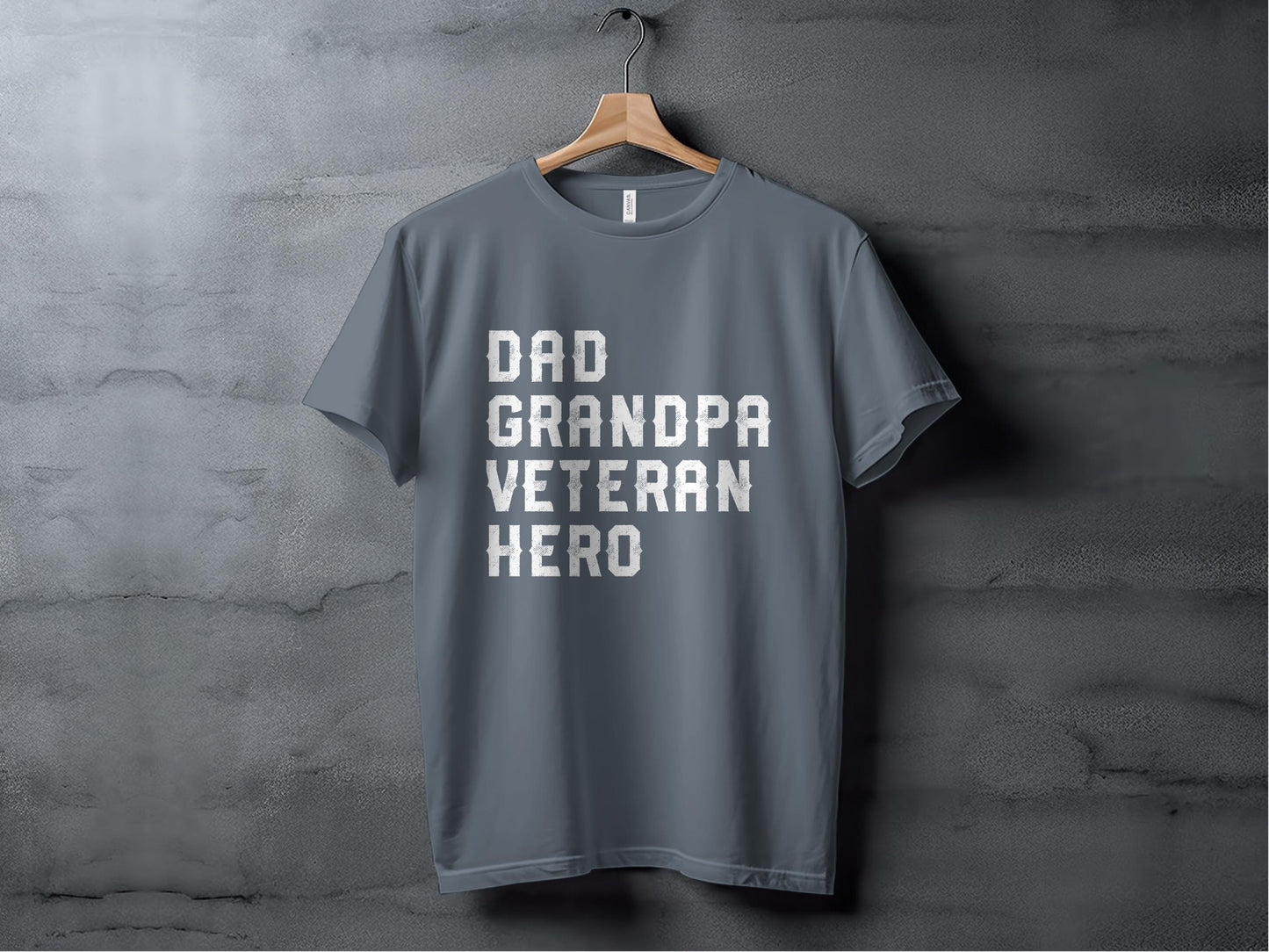 Dad Grandpa Veteran Hero T-Shirt: Patriotic Gift