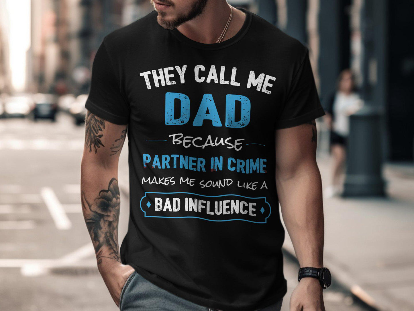 Dad Partner In Crime T-Shirts, Matching T-Shirts, Gift for Dad, Fathers Day Gift, Dad T-Shirts