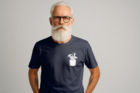 Tools in Pocket T-Shirt: Funny Handyman Dad Gift