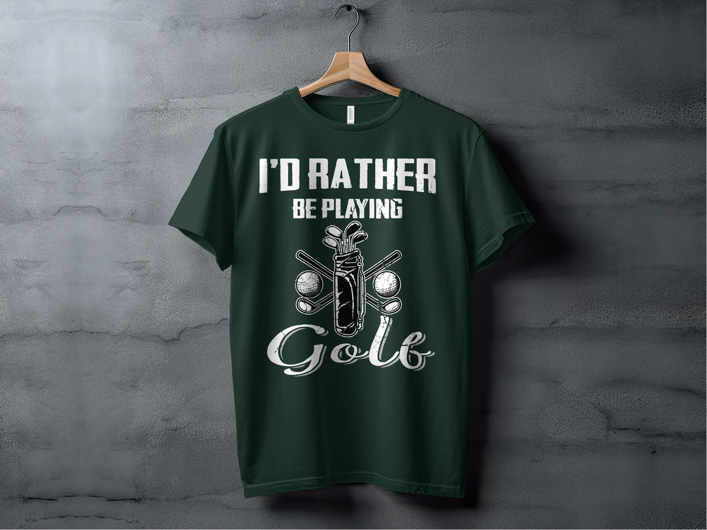 I'd Rather Be Playing Golf T-Shirts, Gift for Dad, Funny Golf Shirt, Golf Lover Tees, Fathers' Day Gift