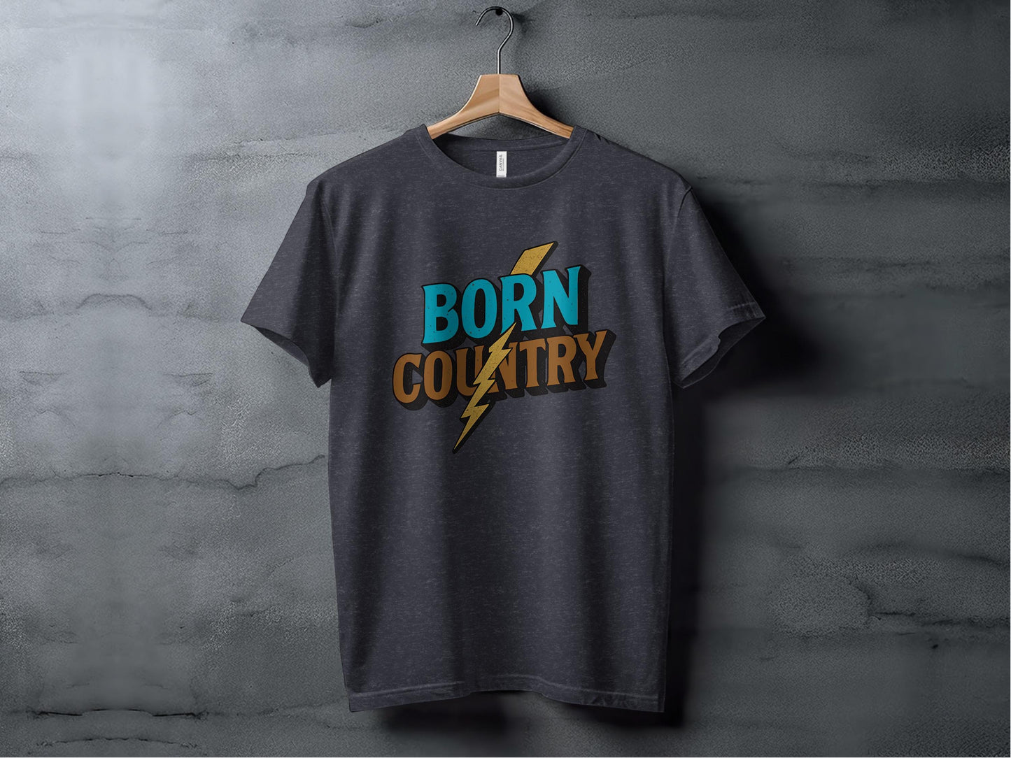 Born Country T-shirt: Vintage Southern Graphic Tee