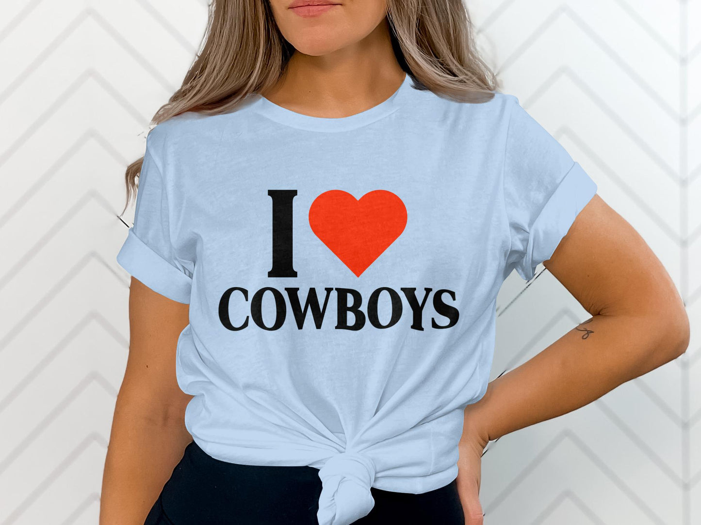 I Heart Cowboys T-Shirt, Western Fan Apparel