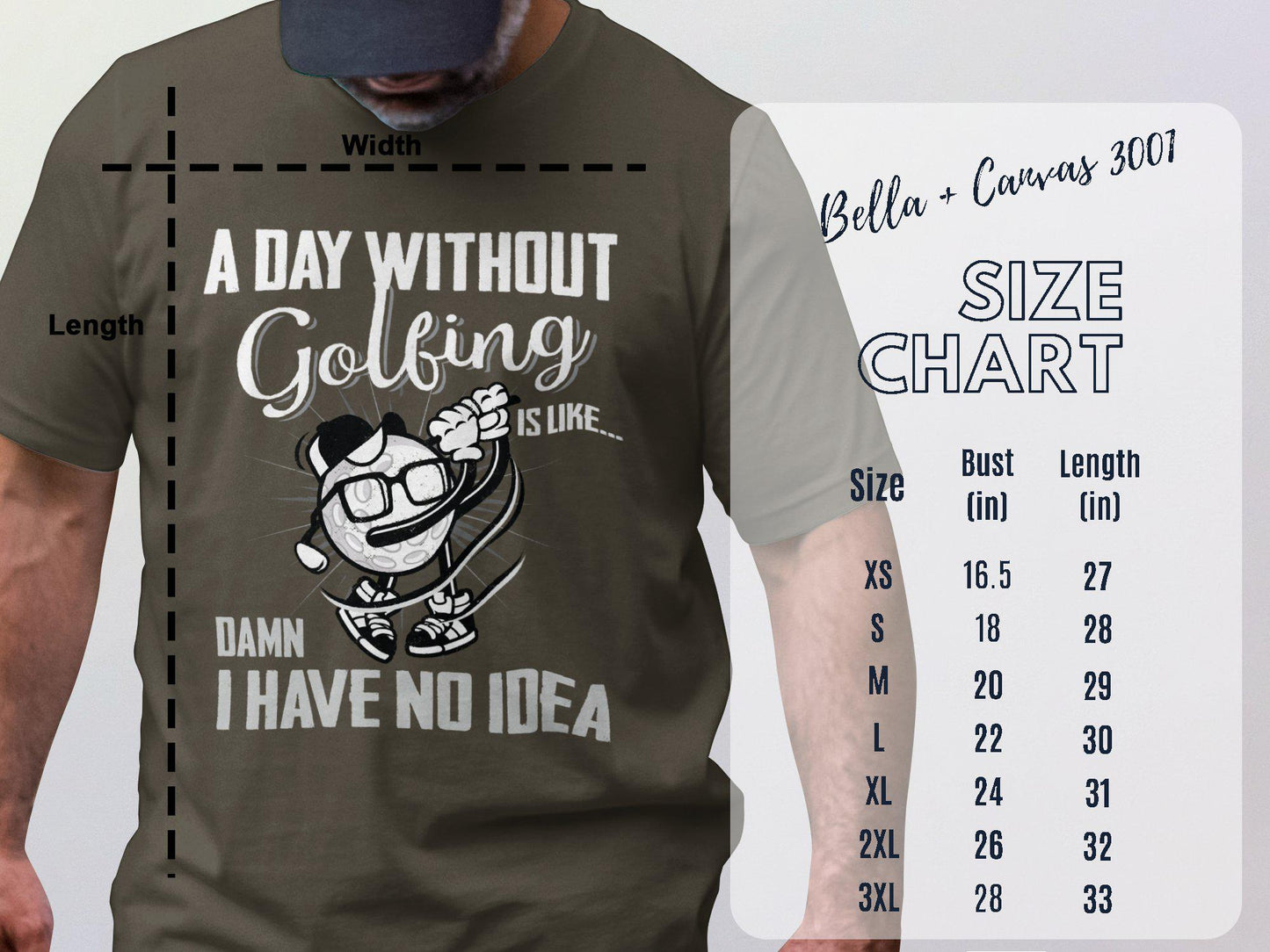 Funny Golf T-Shirt: "A Day Without Golfing" Tee for Dad