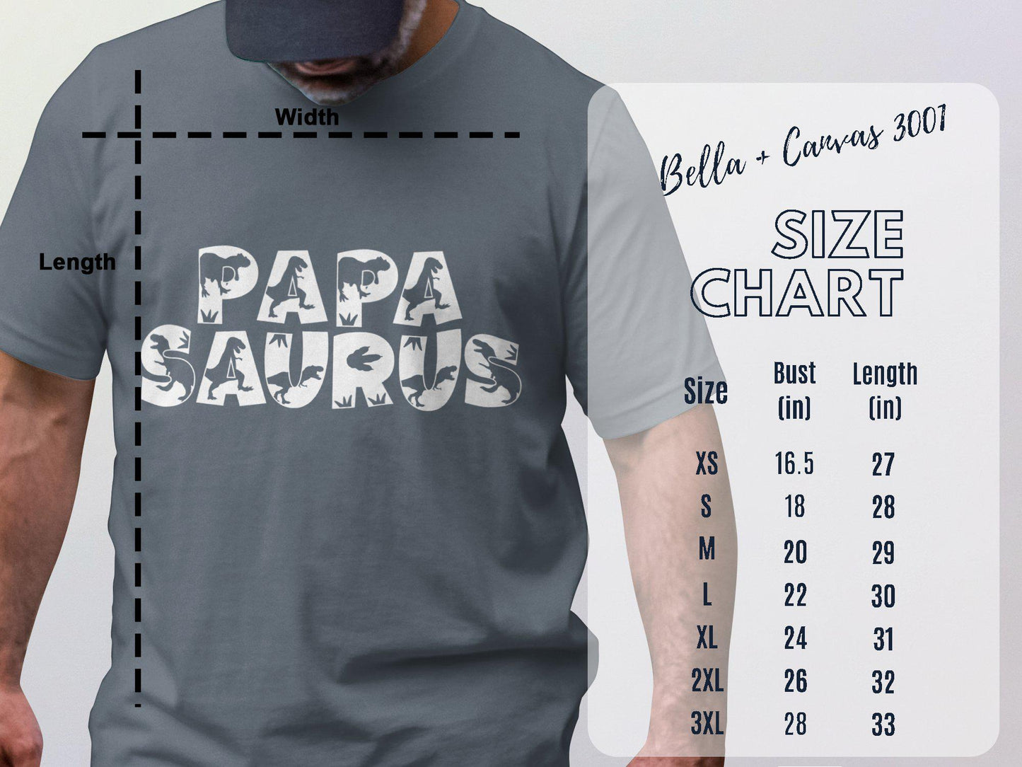 Papa Saurus T-Shirts, Father's Day Gift for Dad, Dinosaur Dad, Father Daddy Gift Idea, Rex Dad, Father T-Shirts