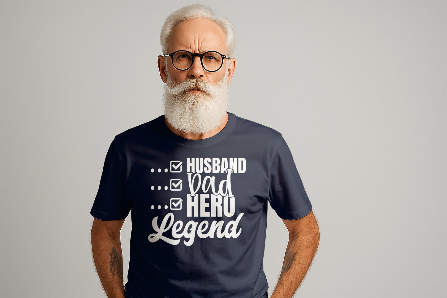 Husband Dad Hero Legend T-Shirts, Gift for Dad, Fathers Day Tee, Gift Ideas for Men, Husband T-Shirts, Dad T-Shirts, Hero T-Shirts