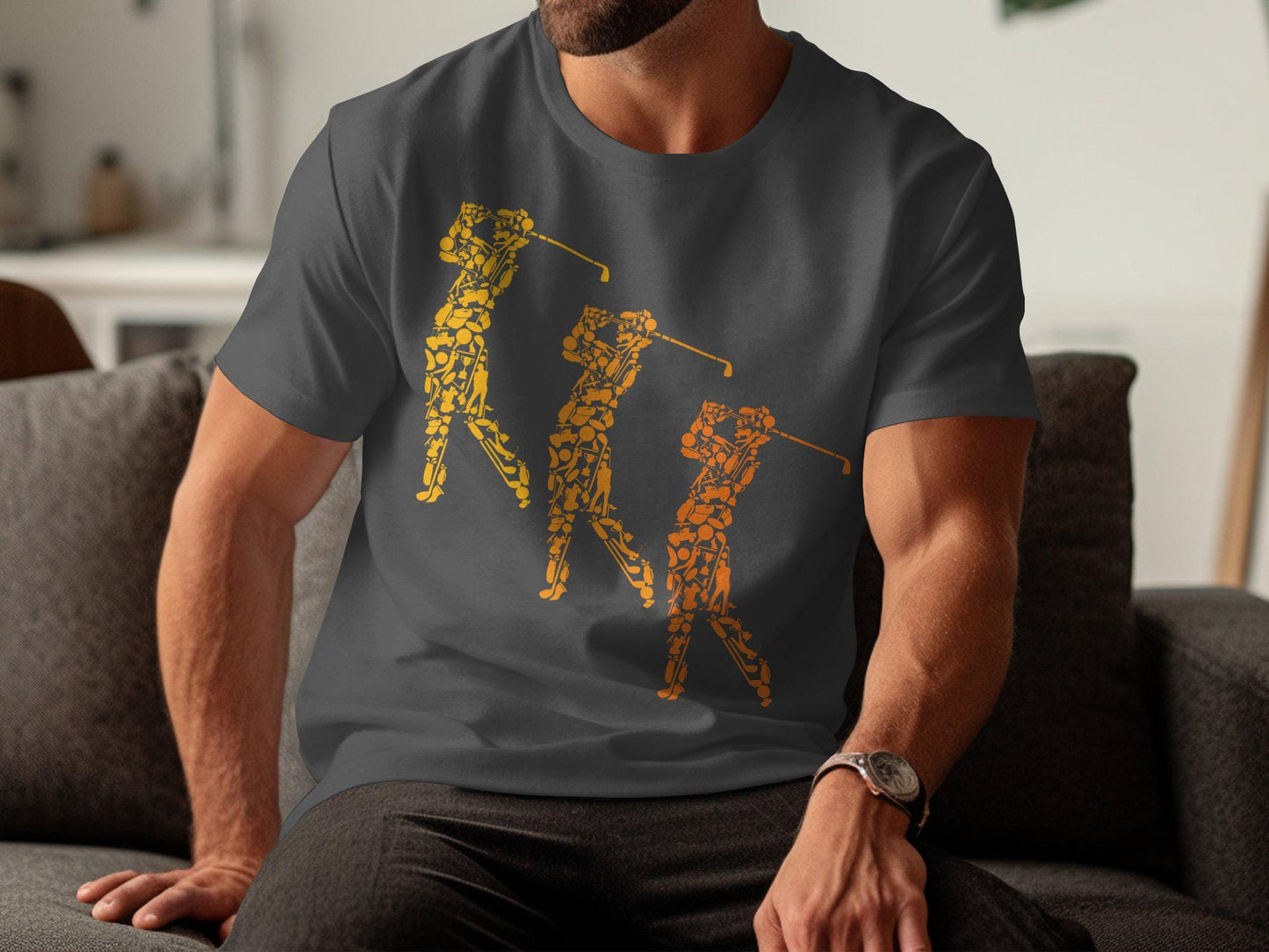 Golf T-Shirts, Golfer Gift for Dad, Cool Golfing Tee, Father's Day T-Shirts, Golf Lover T Shirt, Golf Player, Sport TShirt