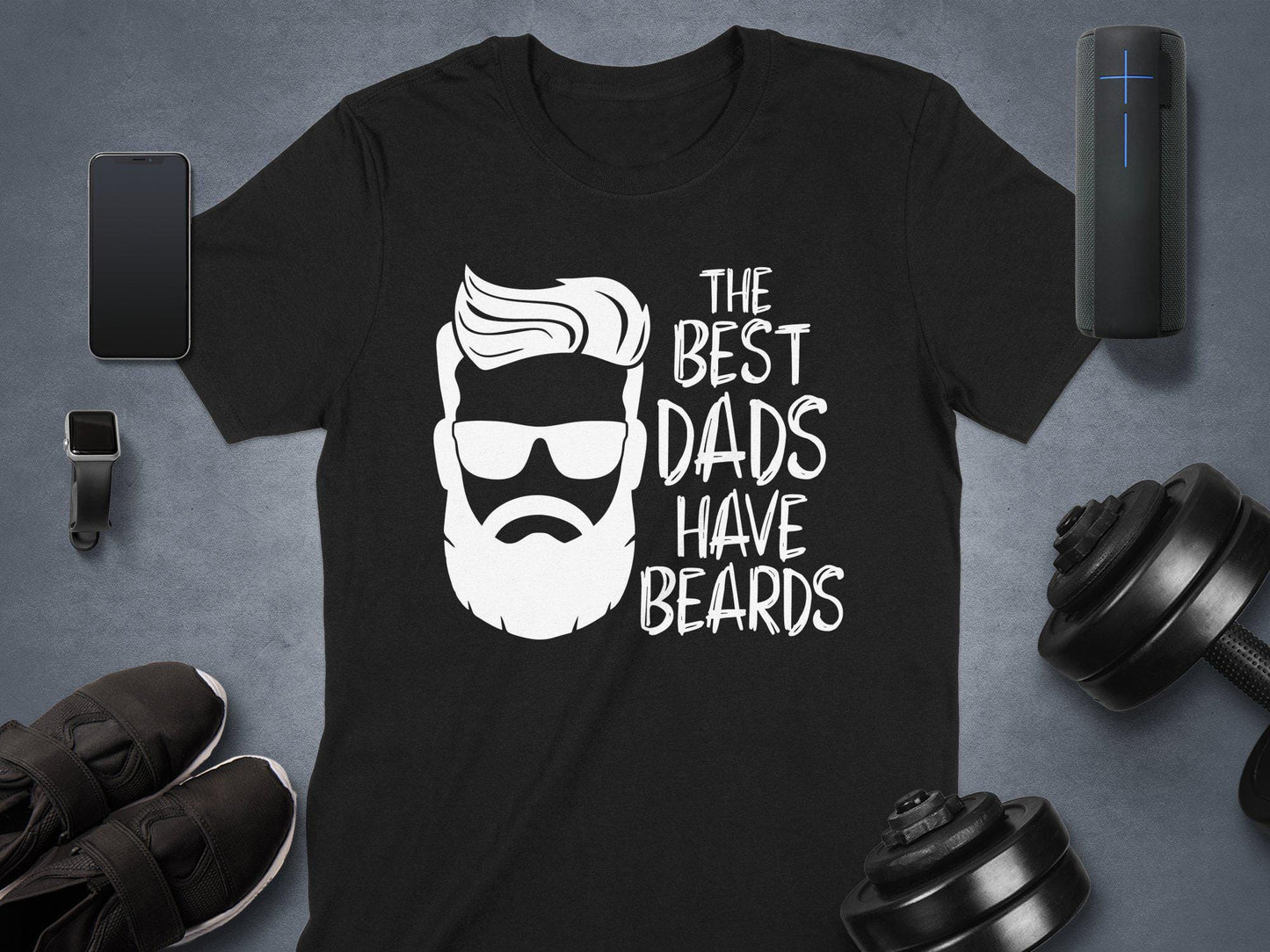 Best Dads Have Beards T-Shirts, Gift for Dad, Fathers Day Present, Bearded Dad Tee, Funny Dad T-Shirts, Bearded Man Design