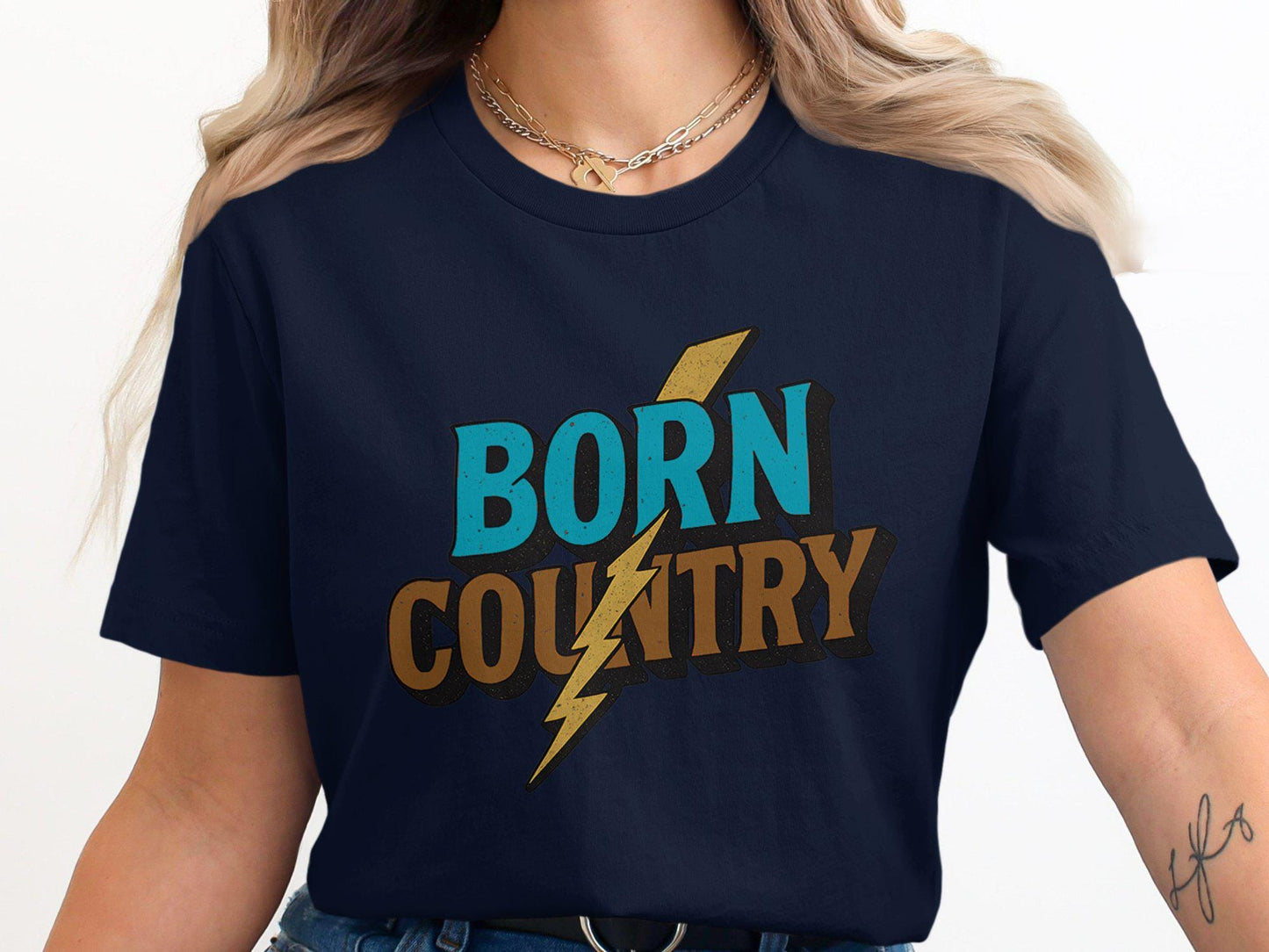 Born Country T-shirt: Vintage Southern Graphic Tee