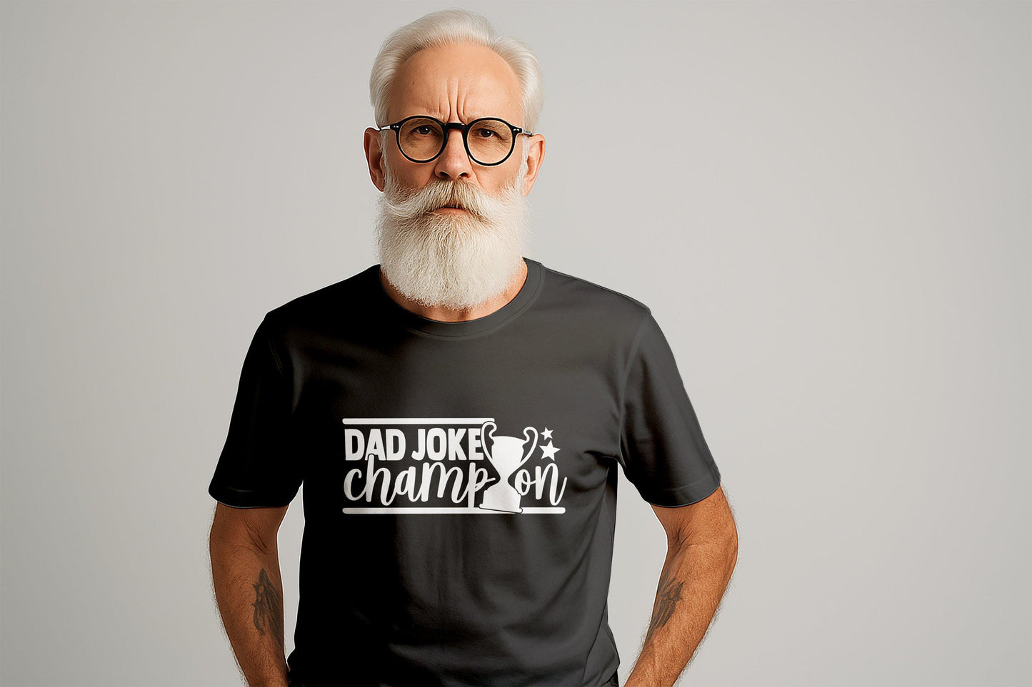 Dad Joke Champion T-Shirts, Funny Dad Shirt, Father Humor Gift, Dad Birthday Presents, Dad T-Shirts