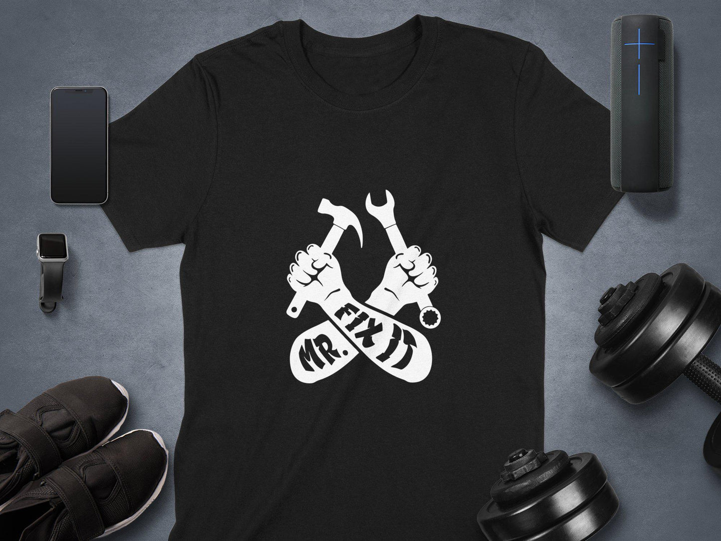 Mr. Fix It T-Shirt: Handyman Hammer Wrench Graphic Tee