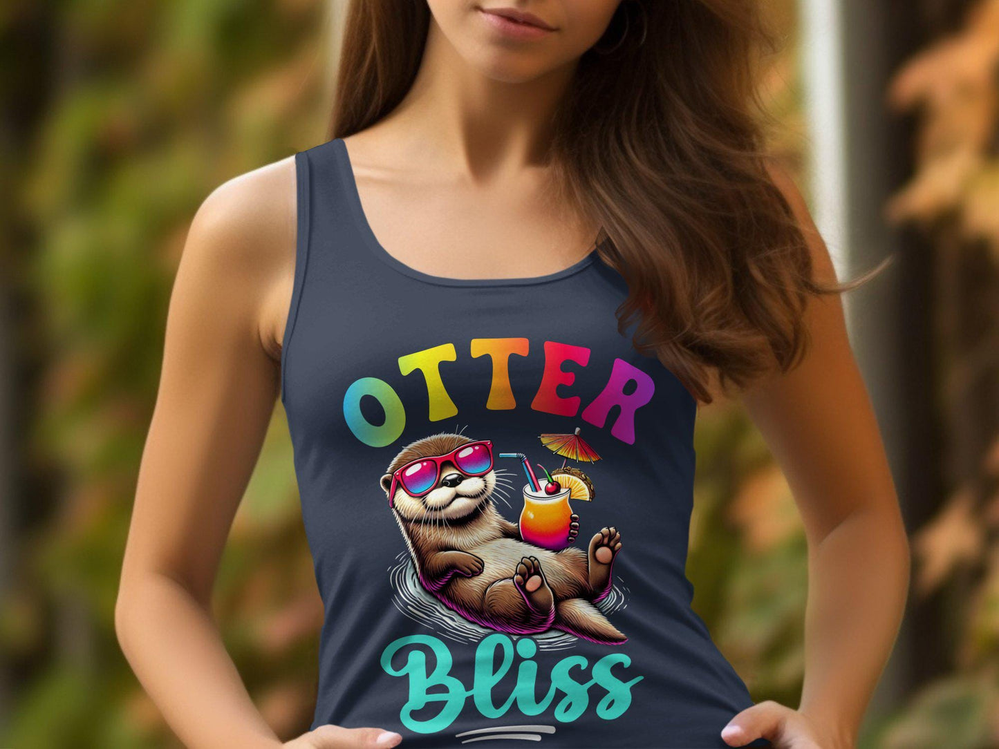 Otter Bliss Graphic T-Shirt: Fun Summer Vibes Tee