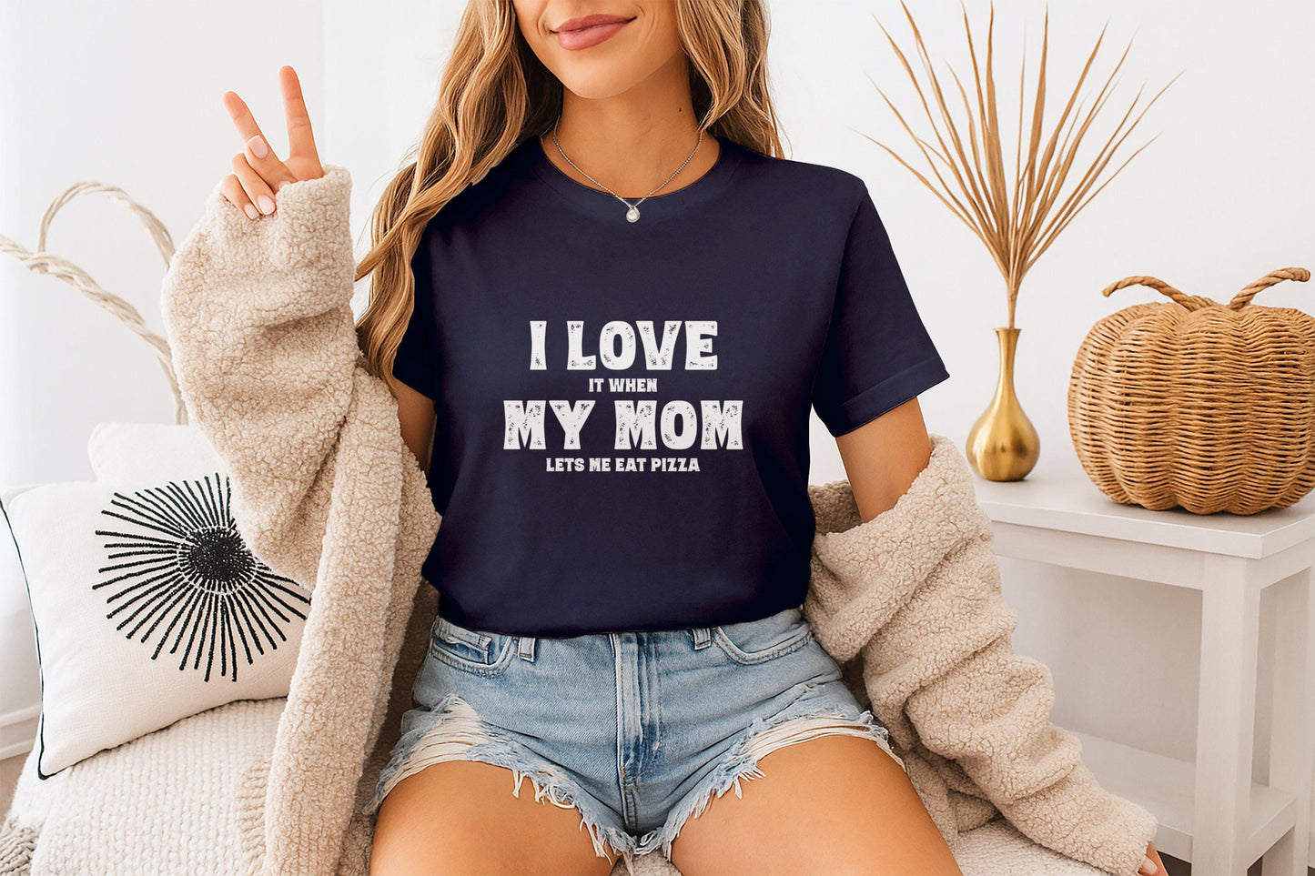 Gift for Mom, Funny Mom Pizza T-Shirts, Foodie Gift Idea, Mothers Day Gift, Mom Appreciation Tee, Mama Shirts, Cute Mom Tee Shirts