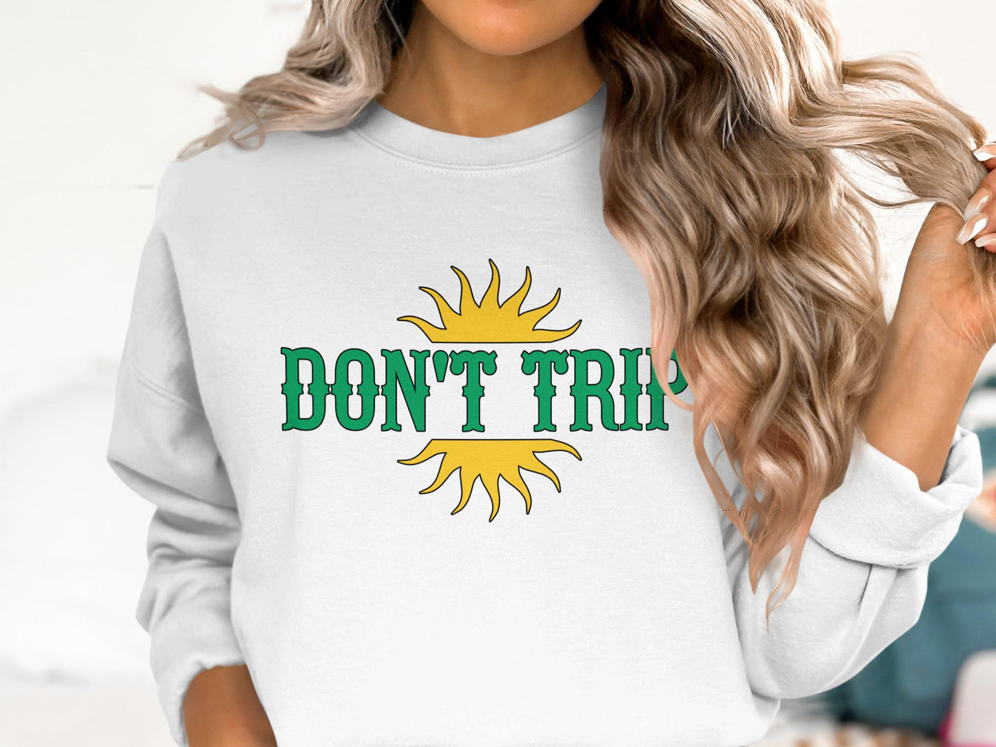Dont Trip Graphic Tee, Funny Sarcastic Positive Vibes Shirt