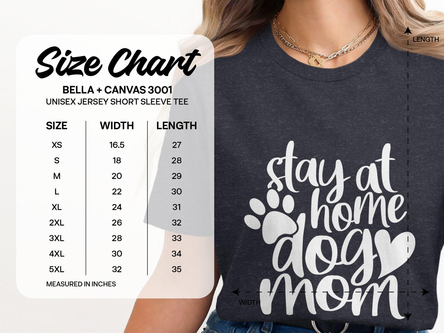 Stay At Home Dog Mom T-Shirts, Dog Lover T-Shirts, Gift for Mom, Mother's Day, Cute Dog Design, Pet Owner Tees, Dog Paw T-Shirts