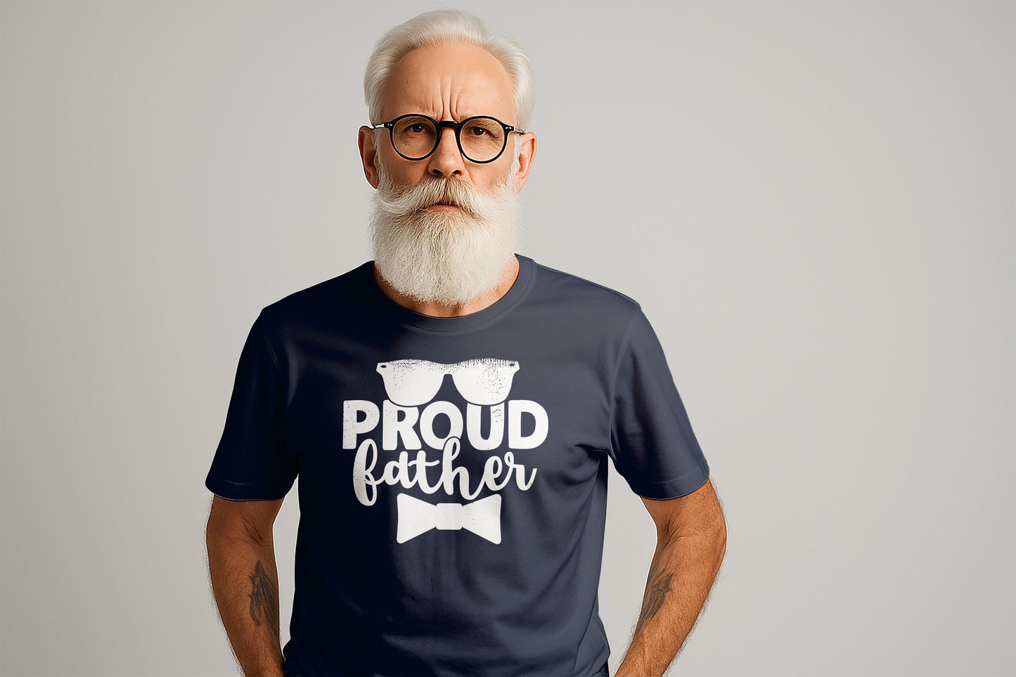 Proud Father T-Shirts, Father's Day Gift, Gift for Dad, Papa T-Shirts, Mens Graphic Tee, Birthday Gift, Dad T-Shirts, Fashionable Dad Wear