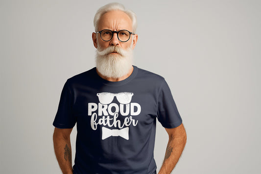 Proud Father T-Shirts, Father's Day Gift, Gift for Dad, Papa T-Shirts, Mens Graphic Tee, Birthday Gift, Dad T-Shirts, Fashionable Dad Wear