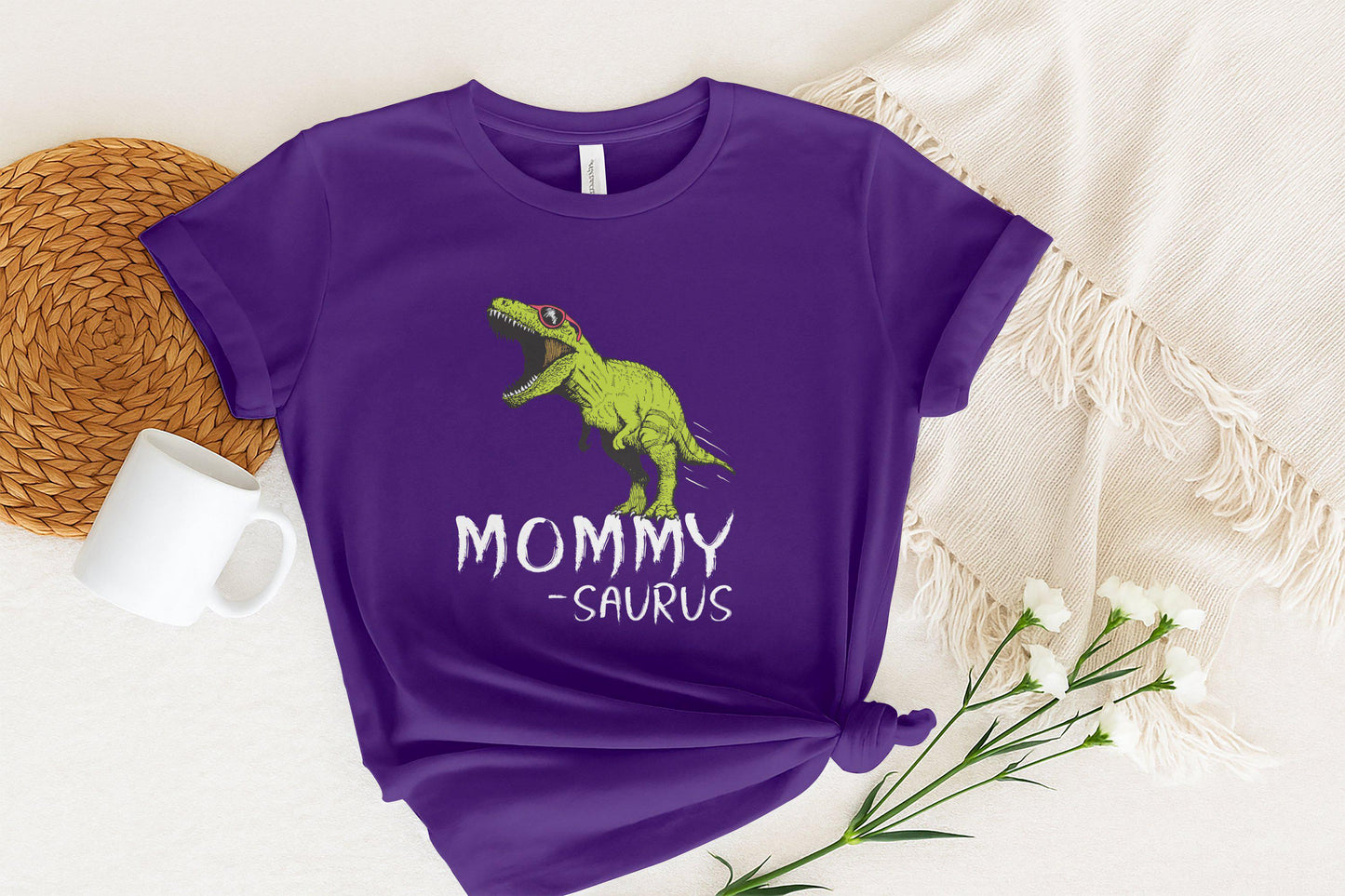 Cool Dinosaur T-Shirts, Rex with Sunglasses, Gift for Mom, Mothers Day, Funny Dinosaur T-Shirts, Stylish Dino Tees, Trendy Dino Apparel