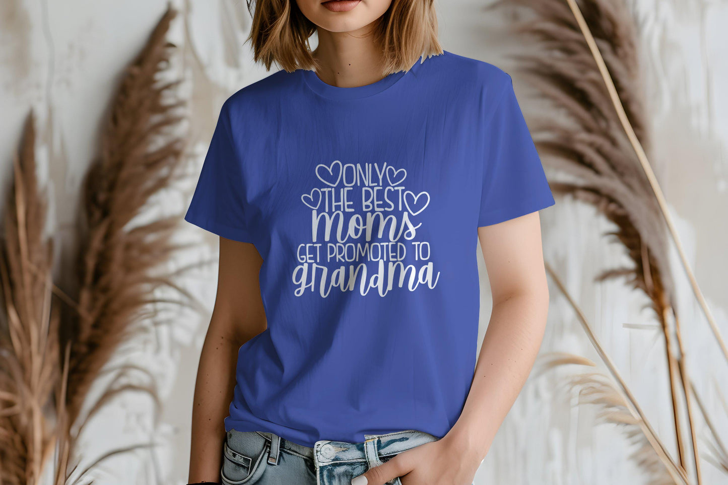 Gift for Mom, Promoted to Grandma T-Shirts, Best Moms Shirts, Grandma Gift, New Grandma Tee, Mom to Grandma, Heart Tees, Gift Idea
