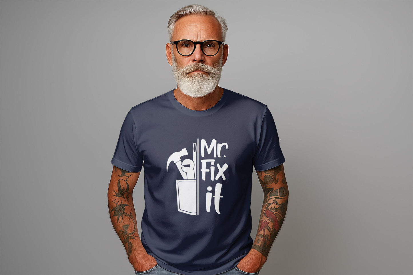 Mr Fix It T-Shirt: Funny Handyman Gift, Home Repair Tee