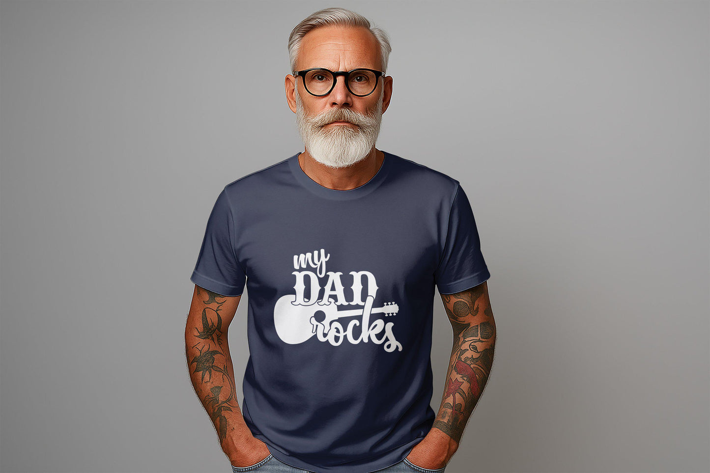 My Dad Rocks T-Shirts, Guitar Dad, Rock n Roll Dad, Father's Day Gift, Musician Dad T-Shirts, Best Dad Ever T-Shirts