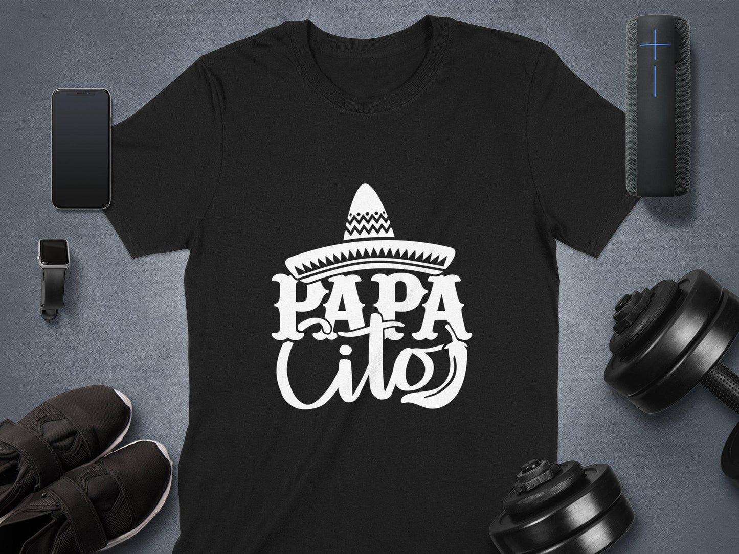 Papacito T-Shirt: Funny Dad Sombrero Cinco de Mayo Gift