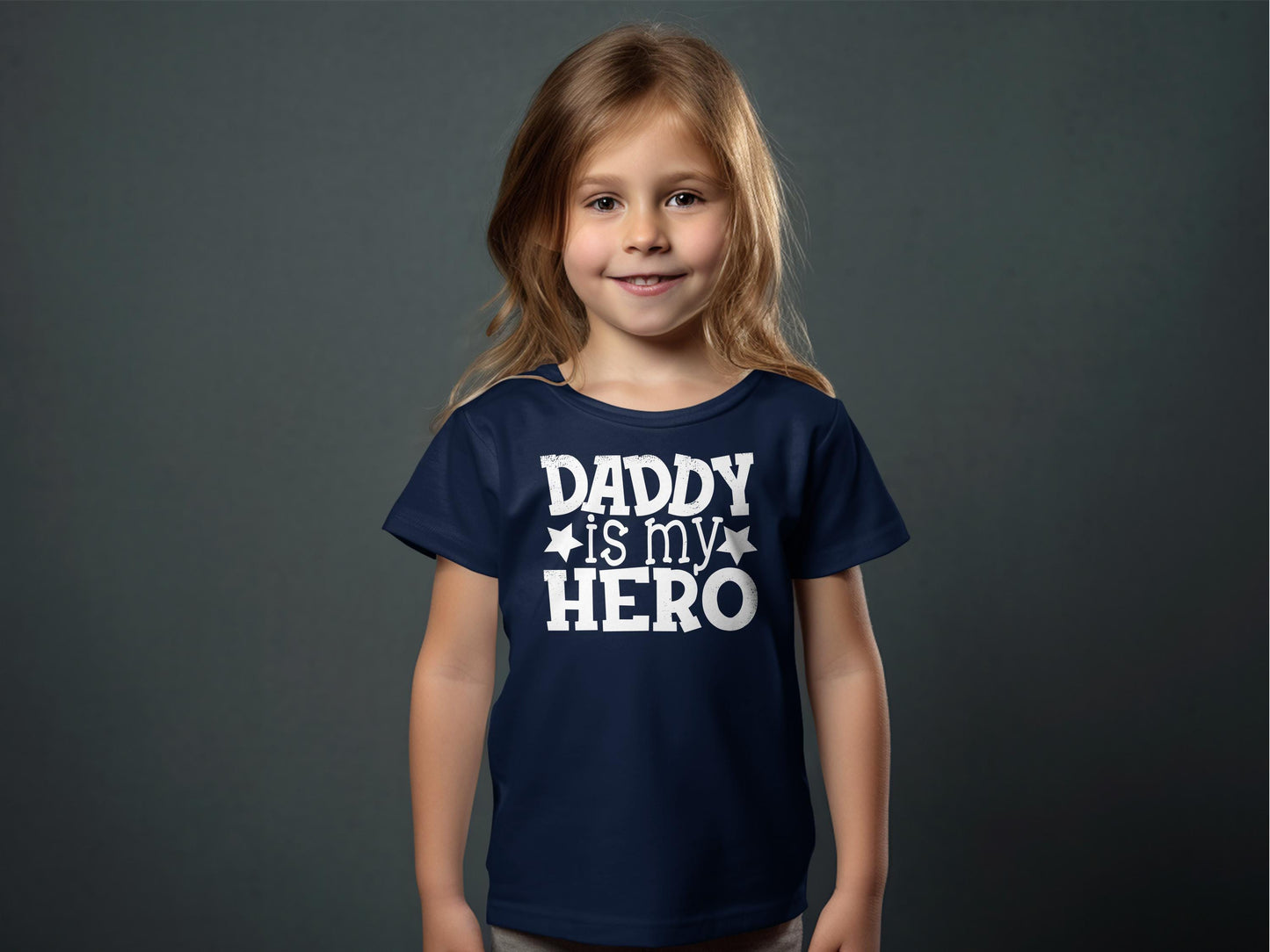 Gift for Daughter. Daddy Hero Shirt for Kids - Cute Father's Day Gift for Daughters