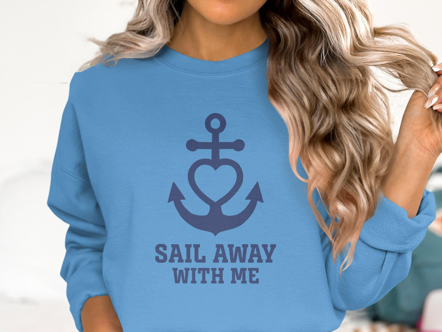 Nautical Anchor Heart T-Shirt, Ocean Lover Gift