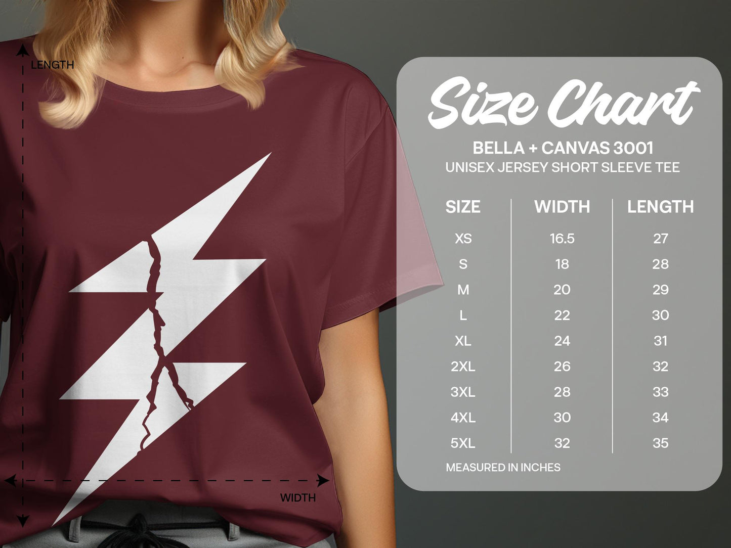 Lightning Bolt Graphic Tee, Unisex Fashion Shirt