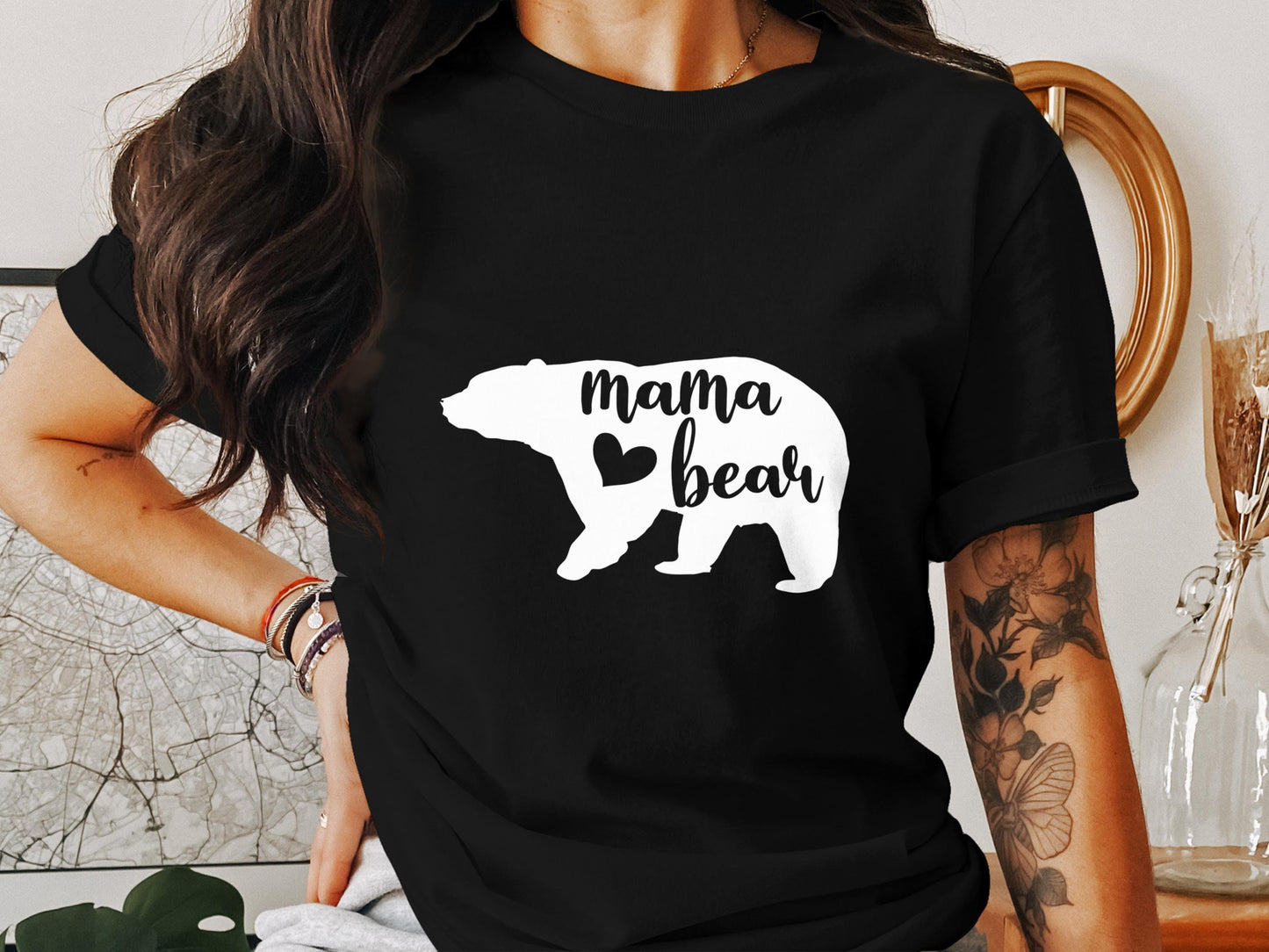 Mama Bear T-Shirts, Cute Bear Tee, Mom T-Shirt, Gift for Mom, Mother's Day, Mom Life Shirt, Mama Bear Shirt, Mom Gift Idea, Mom Birthday