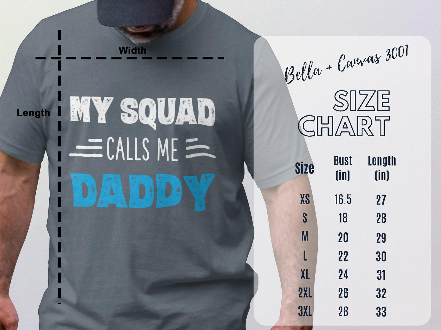 My Squad Calls Me Daddy T-Shirts, Funny Dad Shirt, Gift for Dad, Father's Day, Best Dad Ever, Daddy T-Shirt, New Dad Shirts