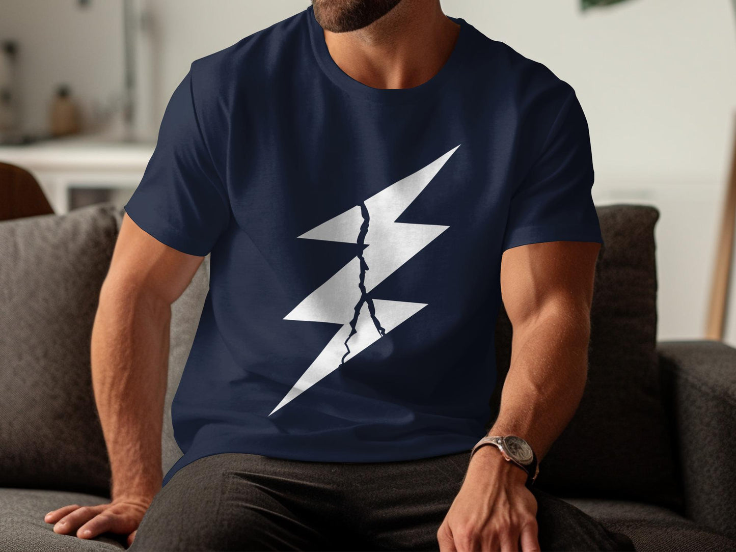 Lightning Bolt Graphic Tee, Unisex Fashion Shirt