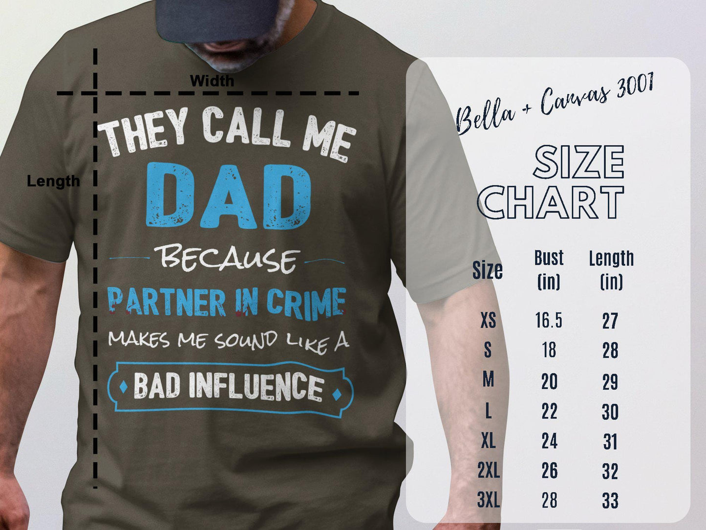 Dad Partner In Crime T-Shirts, Matching T-Shirts, Gift for Dad, Fathers Day Gift, Dad T-Shirts
