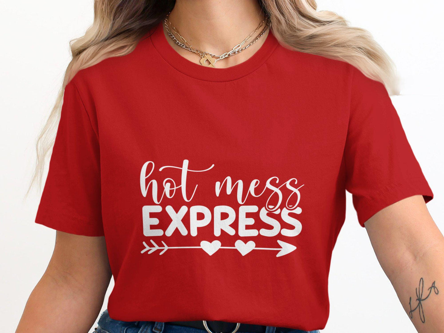Hot Mess Express T-Shirt: Funny Mom Life Tee