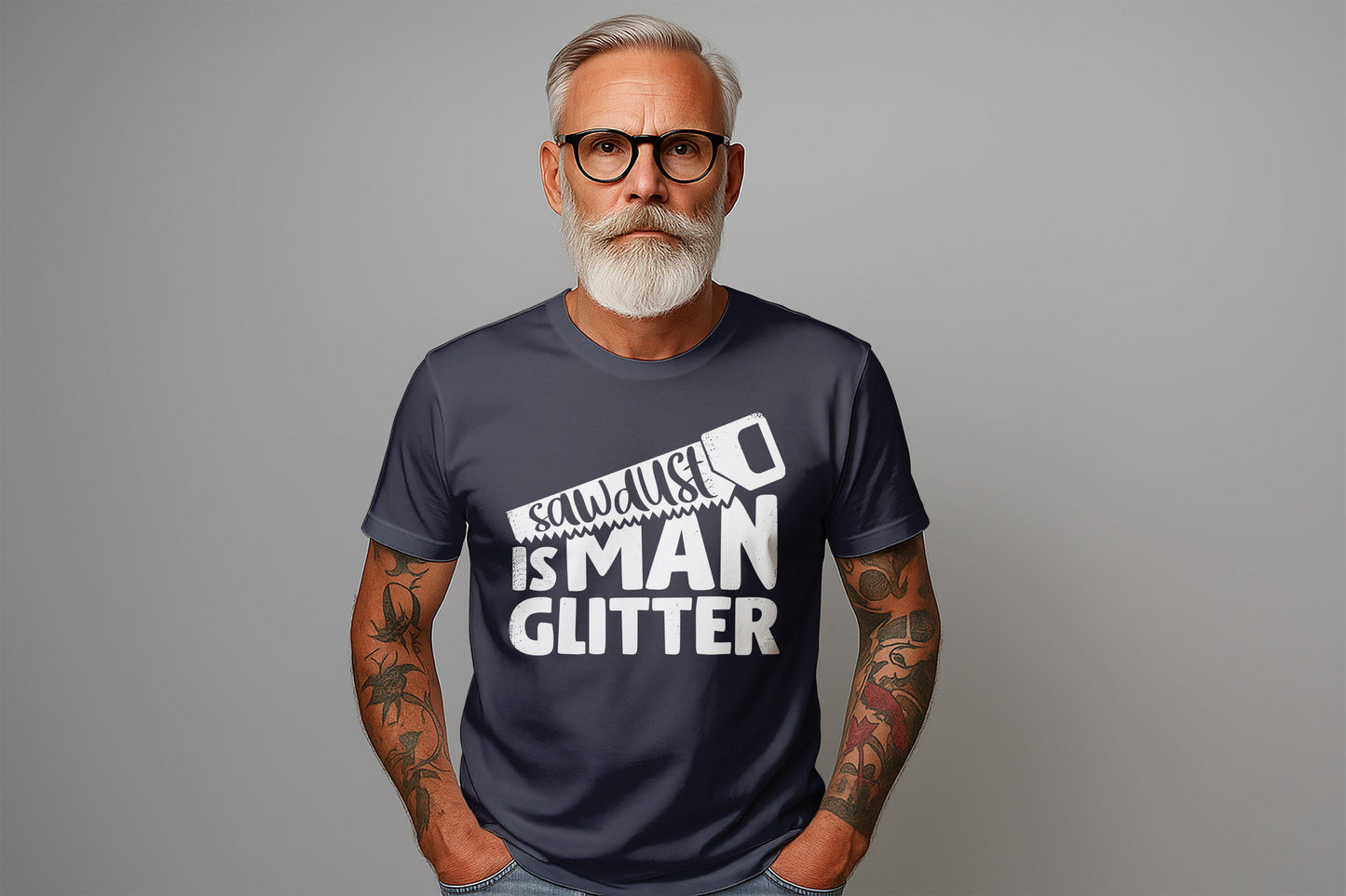 Sawdust is Man Glitter T-Shirt, Funny Carpenter Tee, Gift for Dad, Fathers Day Gift, Woodworking Shirt, Handyman T Shirt