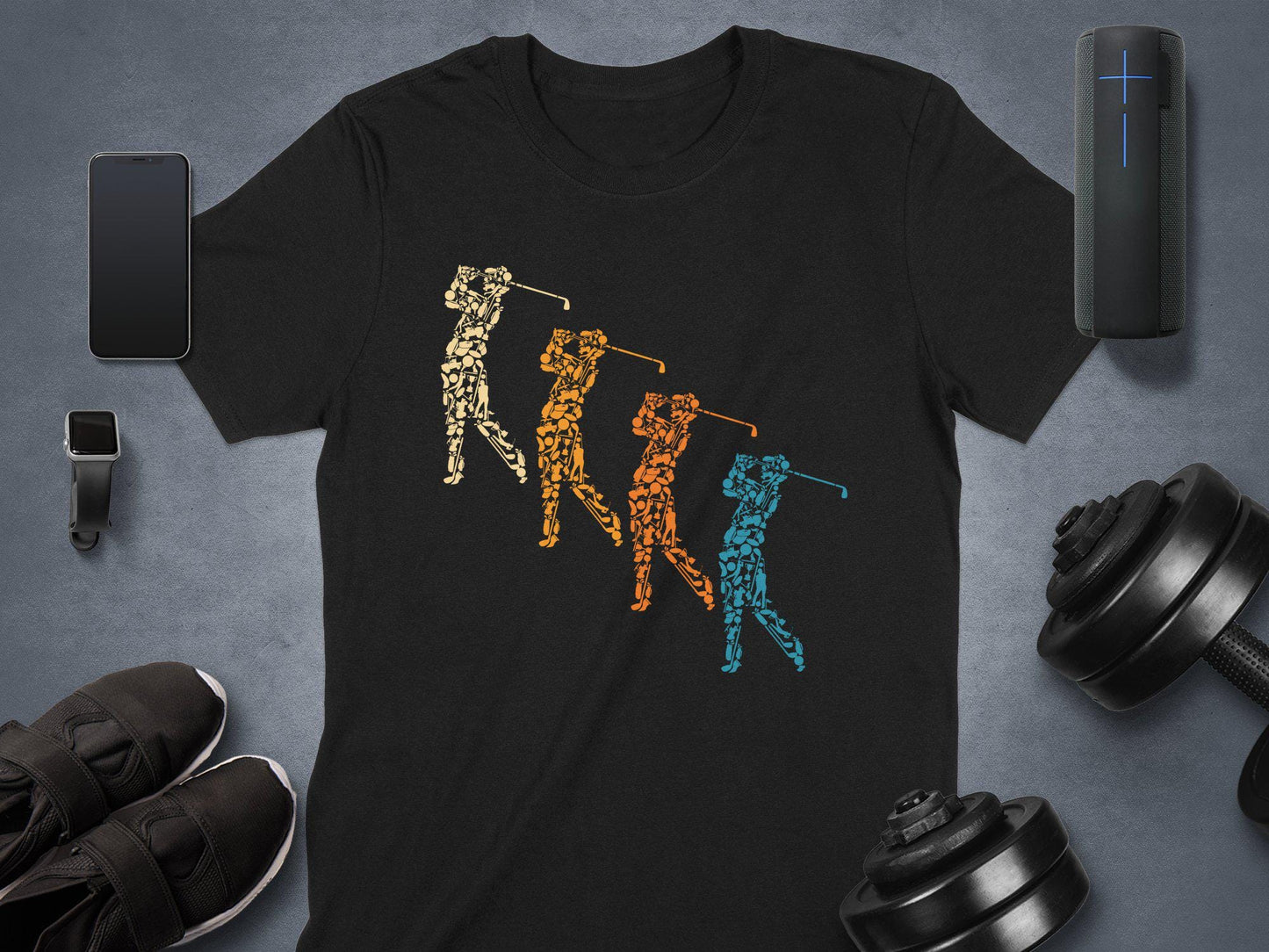 Golfer Silhouette T-Shirt: Father's Day Golf Lover Tee
